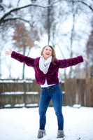 Anna in the snow
